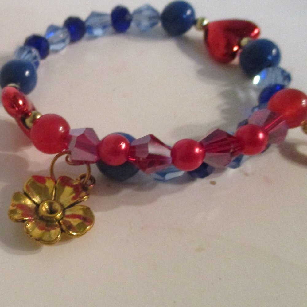 Awareness Bracelets Handmade By candyjewelshop In The IPF Color Blue💙💙 - Picture 2 of 8